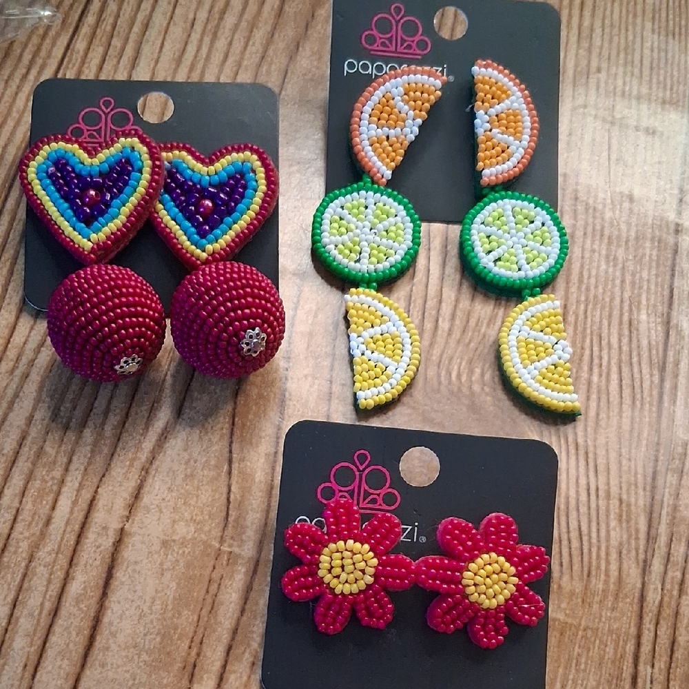 Paparazzi Multicolor Beaded Earring Collection